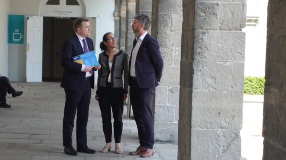 Kieran Holohan and Minister for Housing James Brown